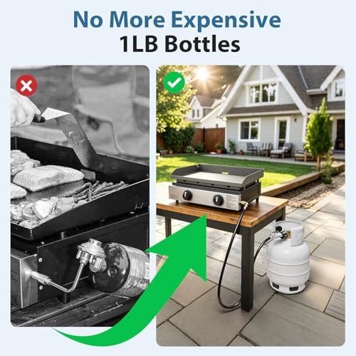6 Feet Propane Adapter Hose for Blackstone 17 & 22 Inch Tabletop Griddle