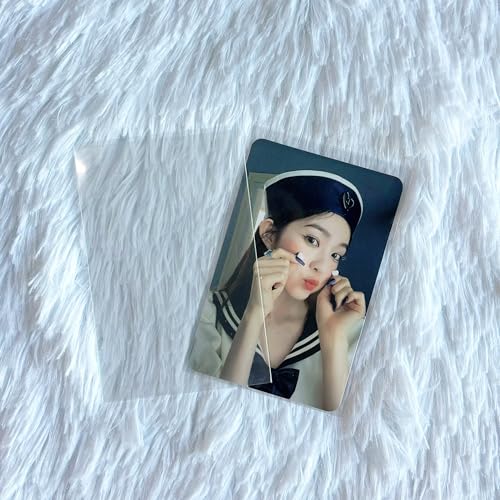 100 Pack Kpop Photocard Sleeves, 59x90mm, Unsealable - style: Unsealable