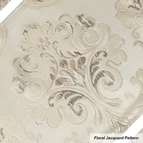 Loom and Mill Luxury Damask Floral Placemats Set of 4, Light Apricot - color: Light Apricot, size: 4 Pieces