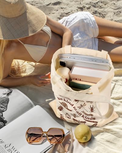 Miss Adola Cute Aesthetic Canvas Tote Bag for Women - color: Kind Kuncong
