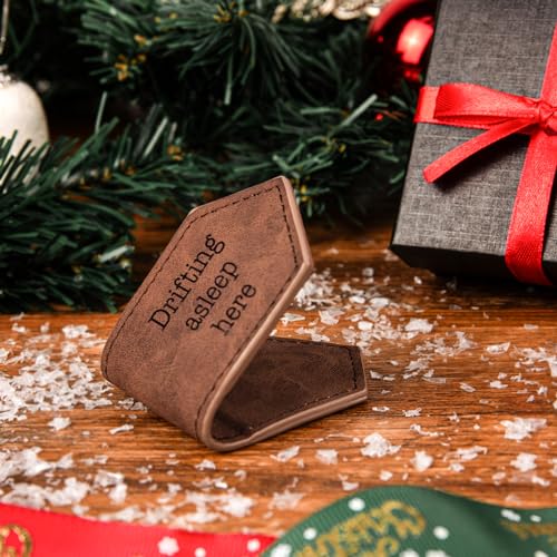 Magnetic Bookmark, Leather Cute Book Marker Clip for Teachers Students Book Lovers, Valentines Day Gifts for Her Mom Women Men Mothers Day Gift Ideas Home Decor Unique Page Mark Engraved with Words
