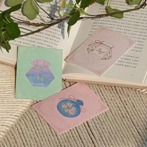 Monolike Day by Day Card, 103 Lucky Pouch - Mix 48 Mini Single cards, 24 envelopes Package - color: 103 Lucky Pouch