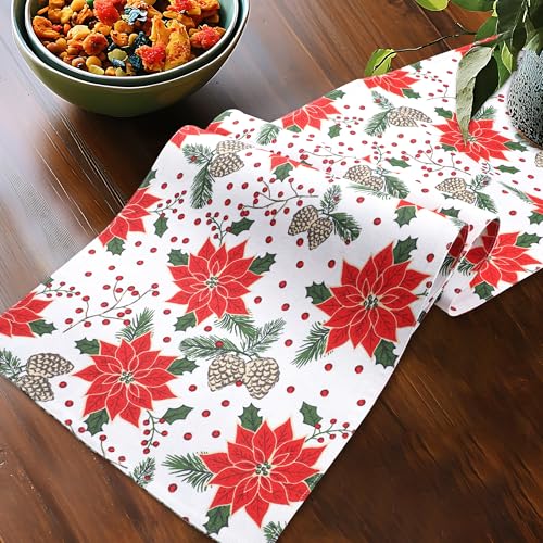 Urban Villa Table Runner Cotton Heavier Quality 14x72 Pine Cone - color: Pinecone Print, size: 14" x 72"