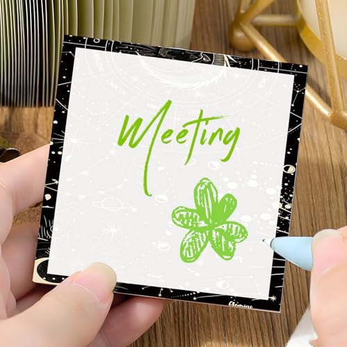 Sticky Notes 3x3 Inches, 2 Pads, Easy Post Cute Self-Stick Notes, Colorful Self Stick Notes Pads for Home Office Notebooks Accessories, Strong Adhesive Note Pad Black Tarot - color: Black Tarot