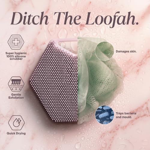 TOOLETRIES Silicone Body Scrubber 2.0, Loofah Alternative - Blossom - color: Blossom