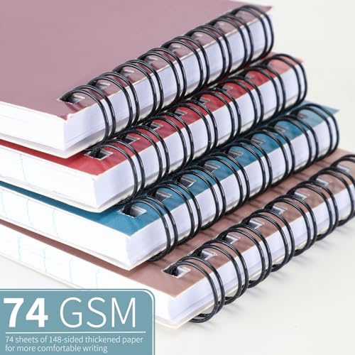 QiCheng Pocket Notebook Mini Notepad Small Spiral Notebooks 3X5Inch - size: 12-1