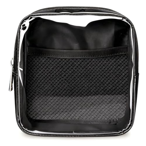 WLLWOO Clear Makeup Bag Mini Cosmetic Pouch Travel Toiletry Organizer - color: 1pcs-Mini-Black