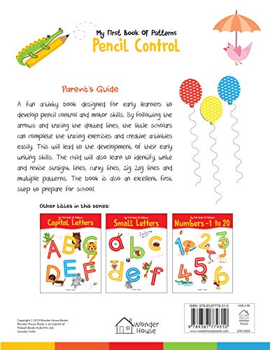 My First Book of Patterns Pencil Control: Patterns Practice book for kids (Pattern Writing)