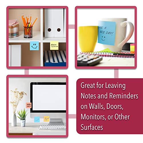 Mr. Pen- Sticky Notes, 3”x3”, 12 Pads, 600 Sheets - color: Spring