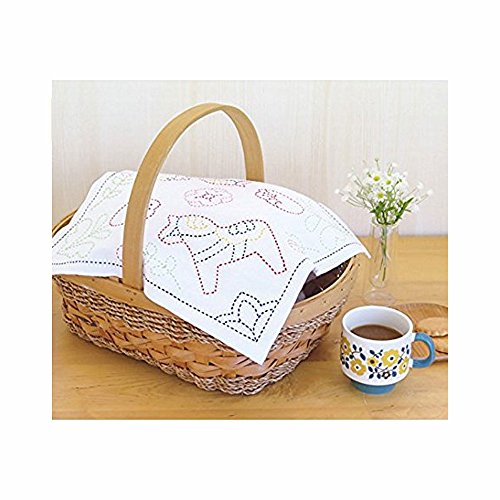 Japanese Sashiko Traditional Embroidery/Needlework/Cross Stitch Kit - Made in Japan, Pattern : Dalecarlian Horse