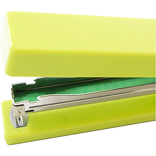JAM PAPER Modern Desk Stapler - Lime Green - Sold Individually - color: Lime Green, size: Pack of 1