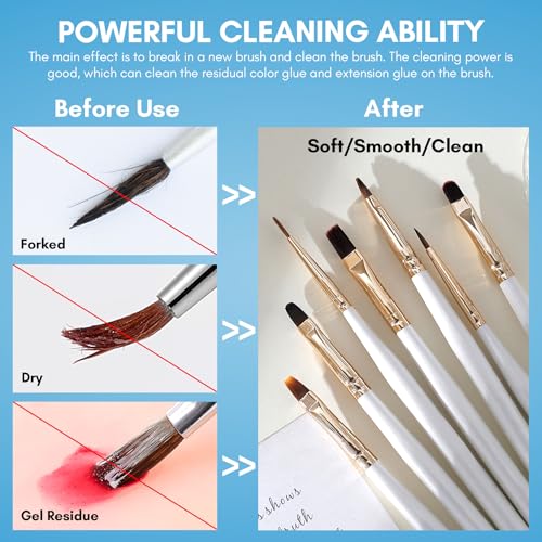 Makartt Nail Art Brushes Cleaner 70ml/2.36 Fl.oz - color: Clear-Nail Brush Conditioner