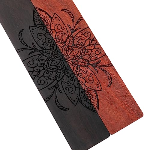 Vantage Mandala Bookmarks Wood Bookmarks for Women Book Markers for Reading (Leaf Mandala) - style: Leaf Mandala