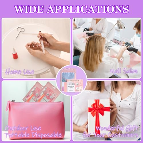 Disposable Nail Supplies Kits(140pcs20set-pink) - size: 140pcs20set-pink
