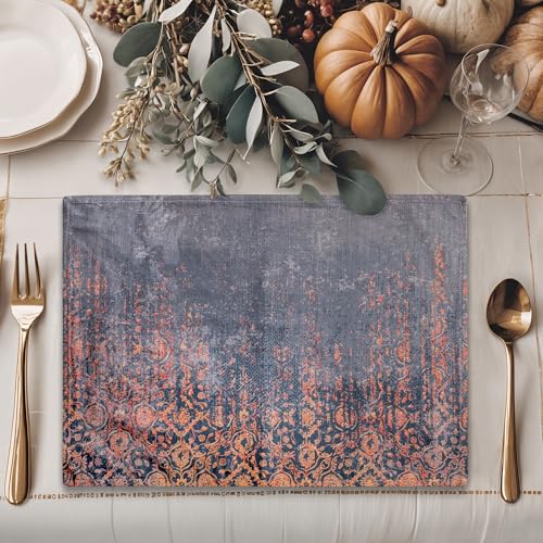 Maison d' Hermine Placemats Set of 4 Reusable 100% Cotton (13"x19") - color: 036 - Imperfection, size: 13" X 19" (Pack of 4)