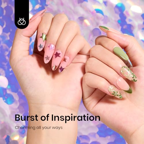 Beetles 8 Colors Chrome Powder for Gel Polish Nails Mirror Effect - color: Multicolor Mirror-8