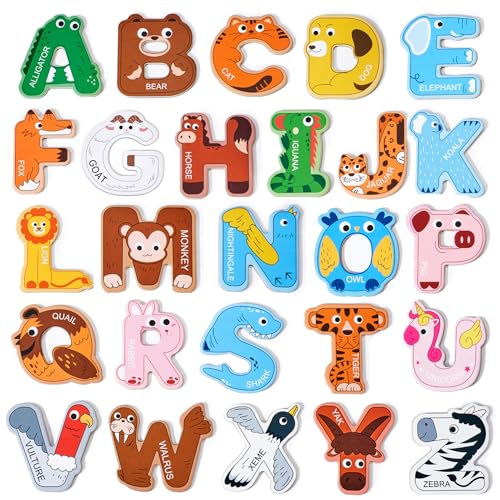 JoyCat Magnetic Letters, Alphabet ABC Fridge Magnets for Toddlers,26 PCS - style: Letters