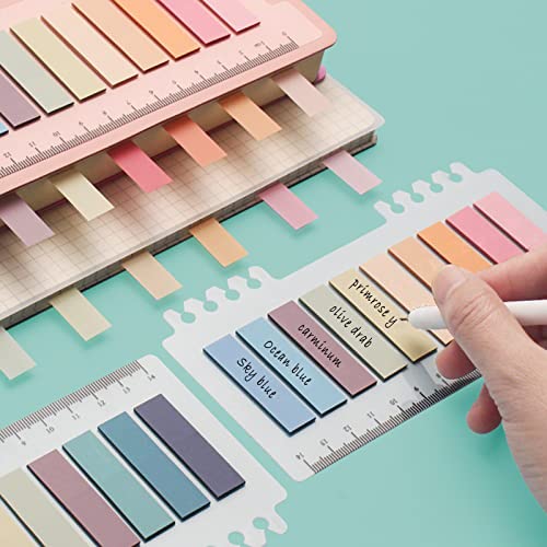 Potanro1750Pcs Sticky Tabs Transparent Book Tabs, Round Sticky Notes - style: Sticky note C