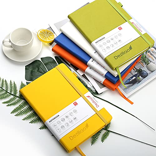 Lined Journal Notebooks with Pen Loop, Hardcover Notebook Journal for Work, 100Gsm Premium Thick Paper with Inner Pocket, Medium 5.7''''x8.4'''', ?Yellow, Ruled, 1 Pack - color: Yellow, size: 1 Pack