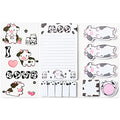 Xqumoi I Just Really Like Cow Sticky Notes Set, 550 Sheets, Cute Pink Cow Shaped Self-Stick Notes Pads Barnyard Farm Animal Divider Tabs Bundle Writing Memo Pads Back to School Office Supplies - color: 1pack-cow