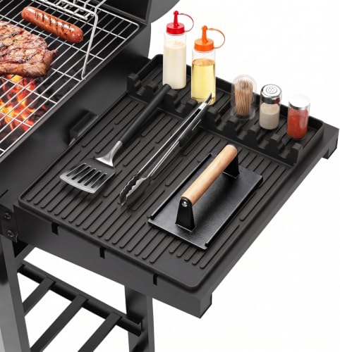 Silicone Grill Mat for Blackstone Griddle Accessories, 8-Slot Tool Mat - color: Black