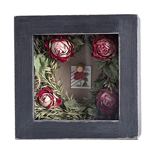 Freezing point Shadow Box Frame 5x5 Shadow Box Display Case Cabinet Picture Frame with Linen Back Memorabilia Awards Medals Bouquet Photos Badge Pin Paw Print Memory Box For Keepsakes Black Small Mini - color: Black, size: 5×5