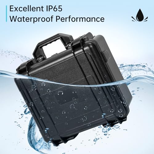 Waterproof Toploader Storage Box for 3" x 4" 35pt Rigid Card, Trading Card Case Holds 300 Toploaders, Sports Card Storage Boxes with 3 EVA Divider