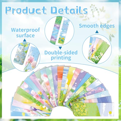 96Pack Magnetic Bookmarks for Reading,Women Men Teacher Book Lovers Gifts - style: Flower