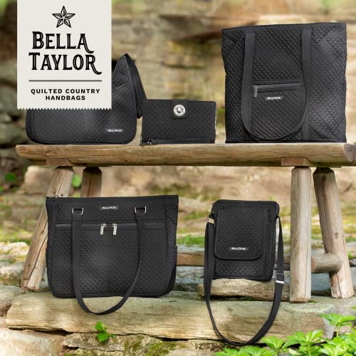 Bella Taylor Mini Crossbody, Quilted Handbag for Women - color: Vintage Black