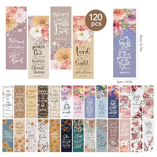 Bible Bookmarks, Christian Vintage Floral Book Marks for Women - style: Christian