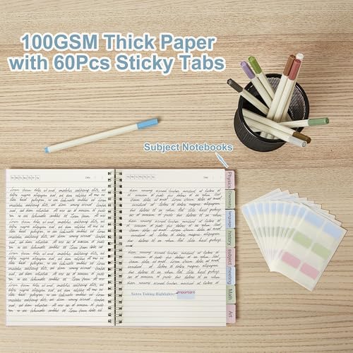 3 Pack Small Spiral Notebook Wide Ruled A6 Pocket Size 4.3"x5.7" - size: A6 (4.3"x5.8"), style: Wide Ruled