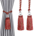 2 Pack Curtain Tiebacks with Tassel, Mix Red - color: Mix Red, size: 2