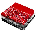 Every-ville Cotton Bandana Handkerchief for Men & Women, 3 Pack - color: Red White Black