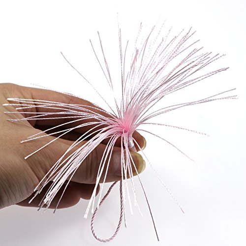 VAPKER Pink Silky Handmade Tassels - 100 Pieces, 13cm/5-Inch, with 2-Inch Cord Loop for Jewelry Making, DIY Projects, Bookmarks - color: H:pink