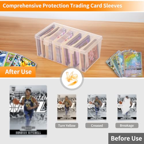 Trading Card Storage Box with 6 Dividers, Fit for Top Loader Storage, 1 Pcs - style: 1 Pack with 6 Dividers