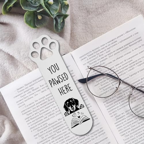 Dachshund Gifts, Dachshund Dog Bookmark for Dachshund Dog Lover Book Lovers Bookworm Bookish Nerd, Bookmark Dog Lover, Book Club Gifts for Reader Dog Owner Lover-DX120 - style: Dachshund Dog