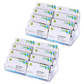 Hipiwe 2Pcs Acrylic Business Card Holder 8-Slot Desktop Card Display Stand - color: Transparent