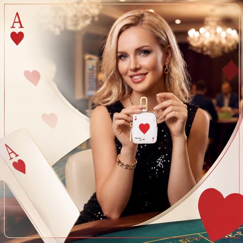 Kenning Poker Accessories for Women Playing Card Keychain Pouch