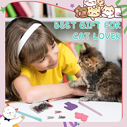 Nezyo 42 Pack Cat Stationery Set,Cats Sticky Note, Cute Cat