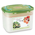 e-jen Premium Kimchi, Sauerkraut Container Probiotic Fermentation with Inner Vacuum Lid (Earthenware Green, 3.1 gal/ 12L) - color: Earthenware Green, size: 3.1 gal