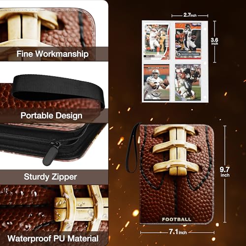 RONMONG Football Card Binder, 440 Pockets, Protective Trading Card Album - color: football-style 3, size: 440