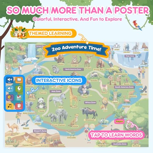 Interactive Learning Posters with Talking Astronaut Pen - color: White, style: Learning poster Set