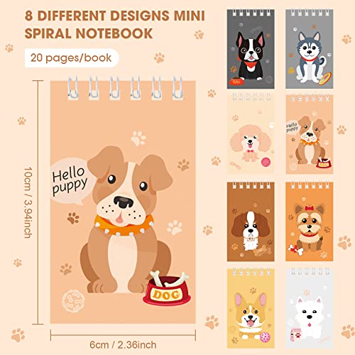 Gersoniel 24pcs Vet Tech Gift Mini Dog Notebook Party Favor for Kid, Cute - style: Cute Style