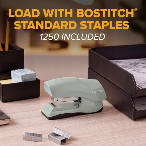 Bostitch Heavy Duty Stapler Value Pack, 40 Sheet Capacity, Sage - color: Green