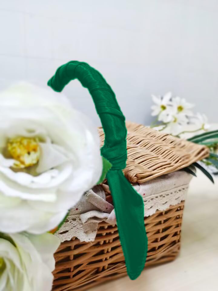 1 Piece of Square Satin Scarf Wrap Ribbon Neck Scarfs Halloween Retro Costume (23.62" x 23.62") - color: Army Green