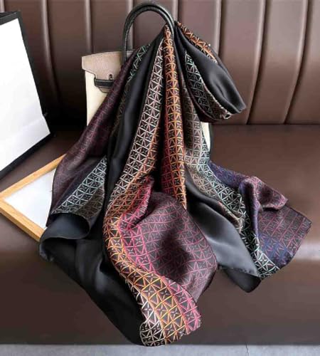 Acotavie Scarfs for Women Dressy Fashion Scarves Long Floral Pattern Scarf - color: C032