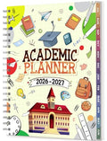 Oucaru Academic Planner 2026-2027 Weekly & Monthly Student Planner 8.5"x11" - color: Beige（8.5"x11"）