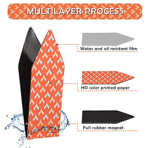 Tenare 108 Pieces Magnetic Bookmark Bulk Arrow Shaped Mini Floral for Women