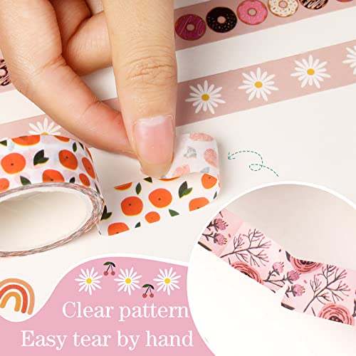 TaoBary 33 Rolls Washi Tape Set, 15mm Holiday Seasonal,Bohemia Style - style: Bohemia Style