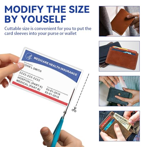 20 Pack Medicare Card Protector Sleeves for Wallets and ID Cards